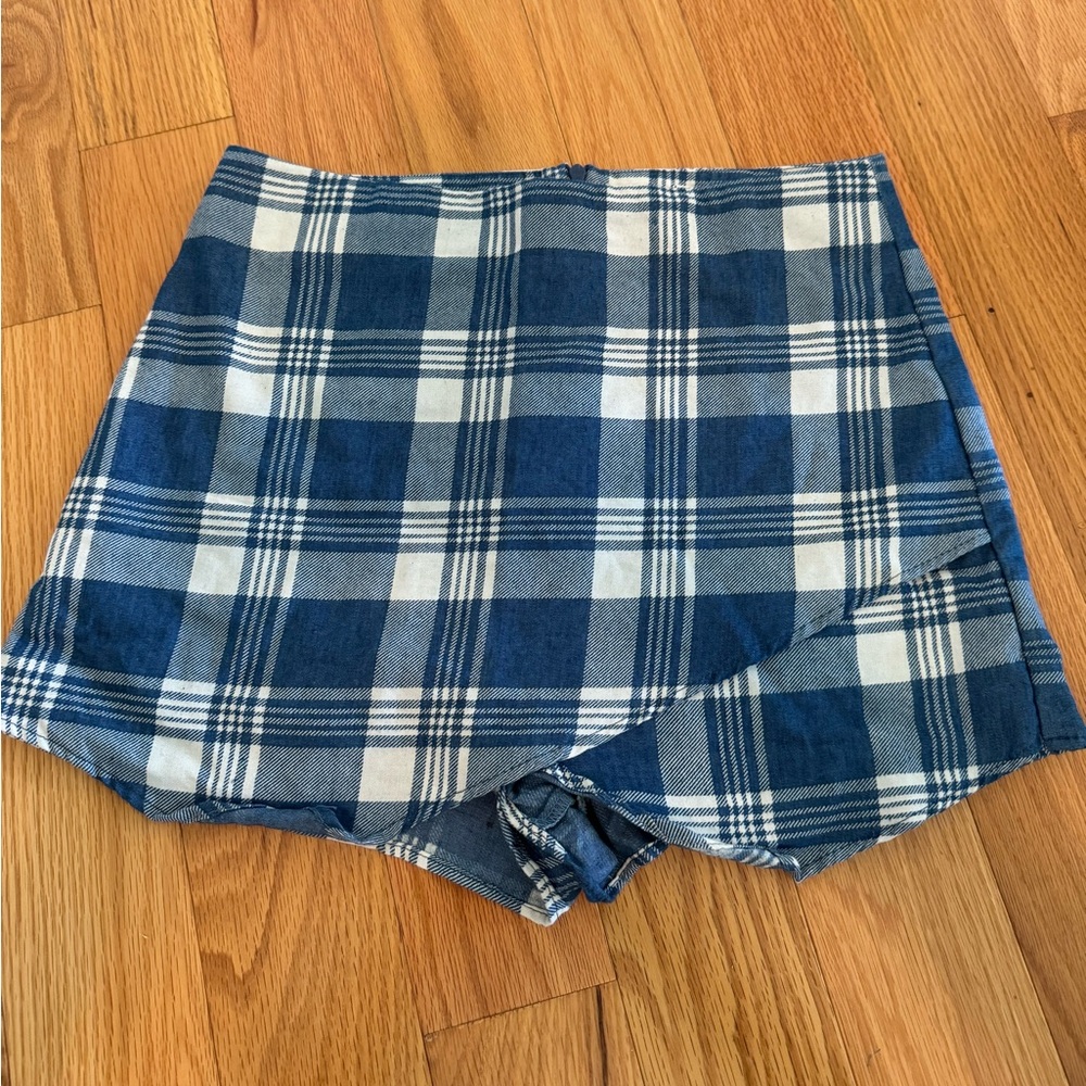 Plaid Skort